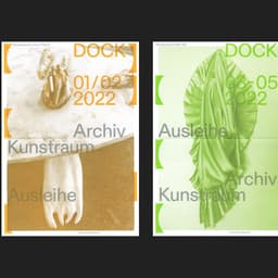 Visual Identity For Dock Kunstraum cover image