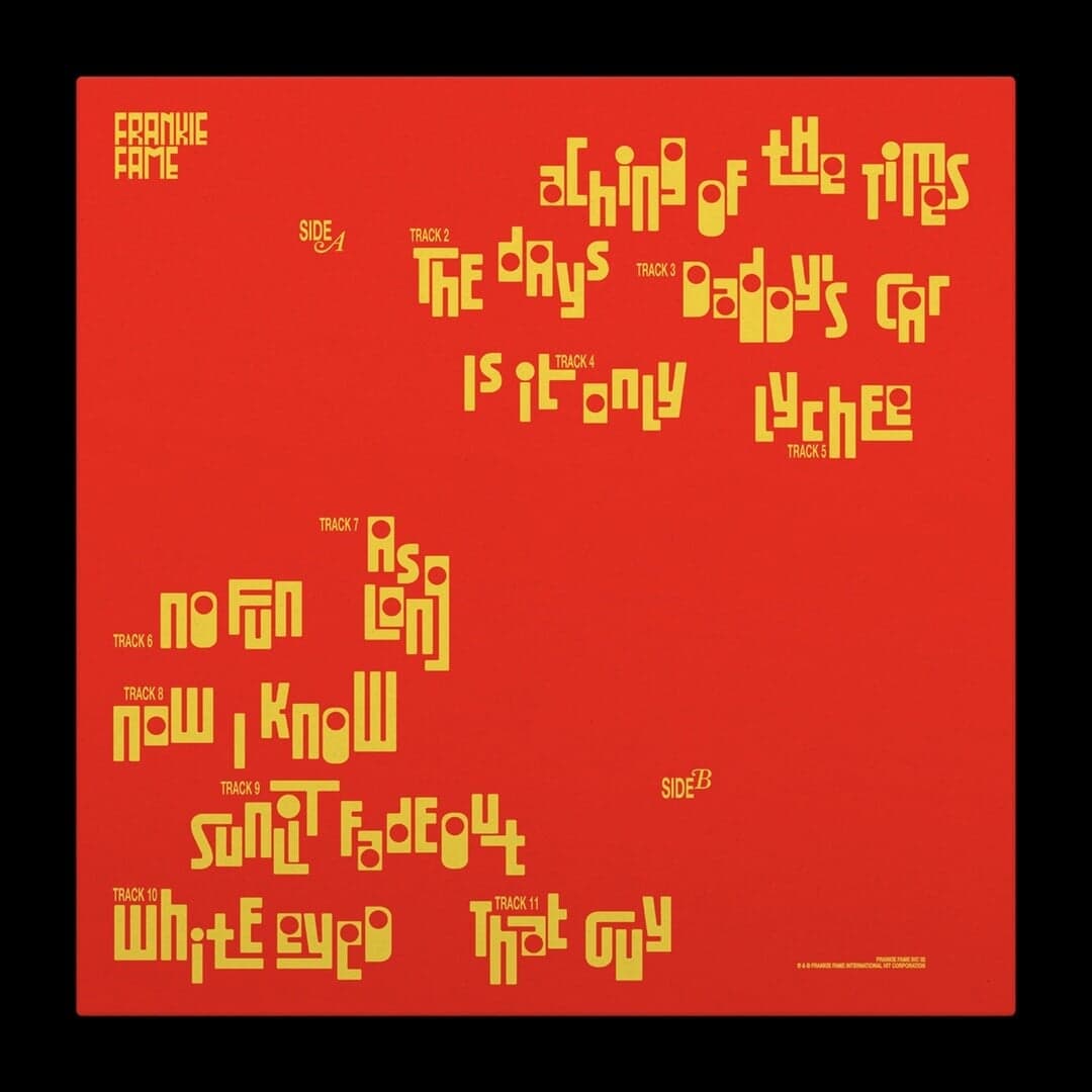 Album Artwork And Visual Direction For Frankie Fame