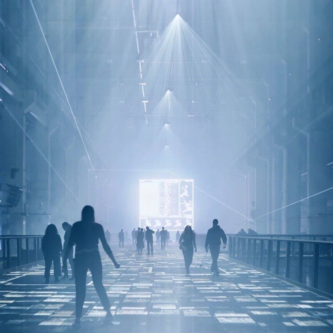 Ai Data Installation For Berlin's Kraftwerk Building