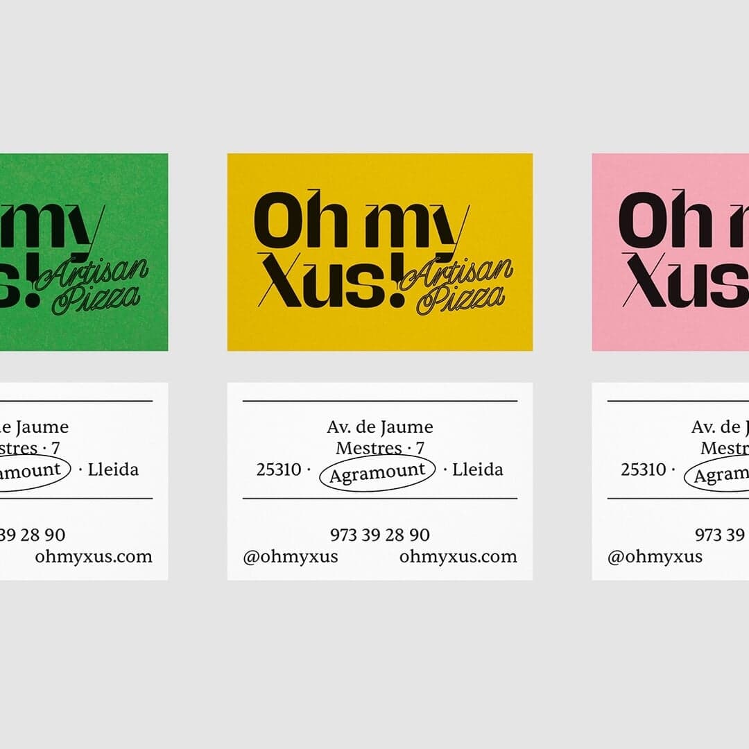 Brand Identity For Oh My Xus Frozen Pizzas