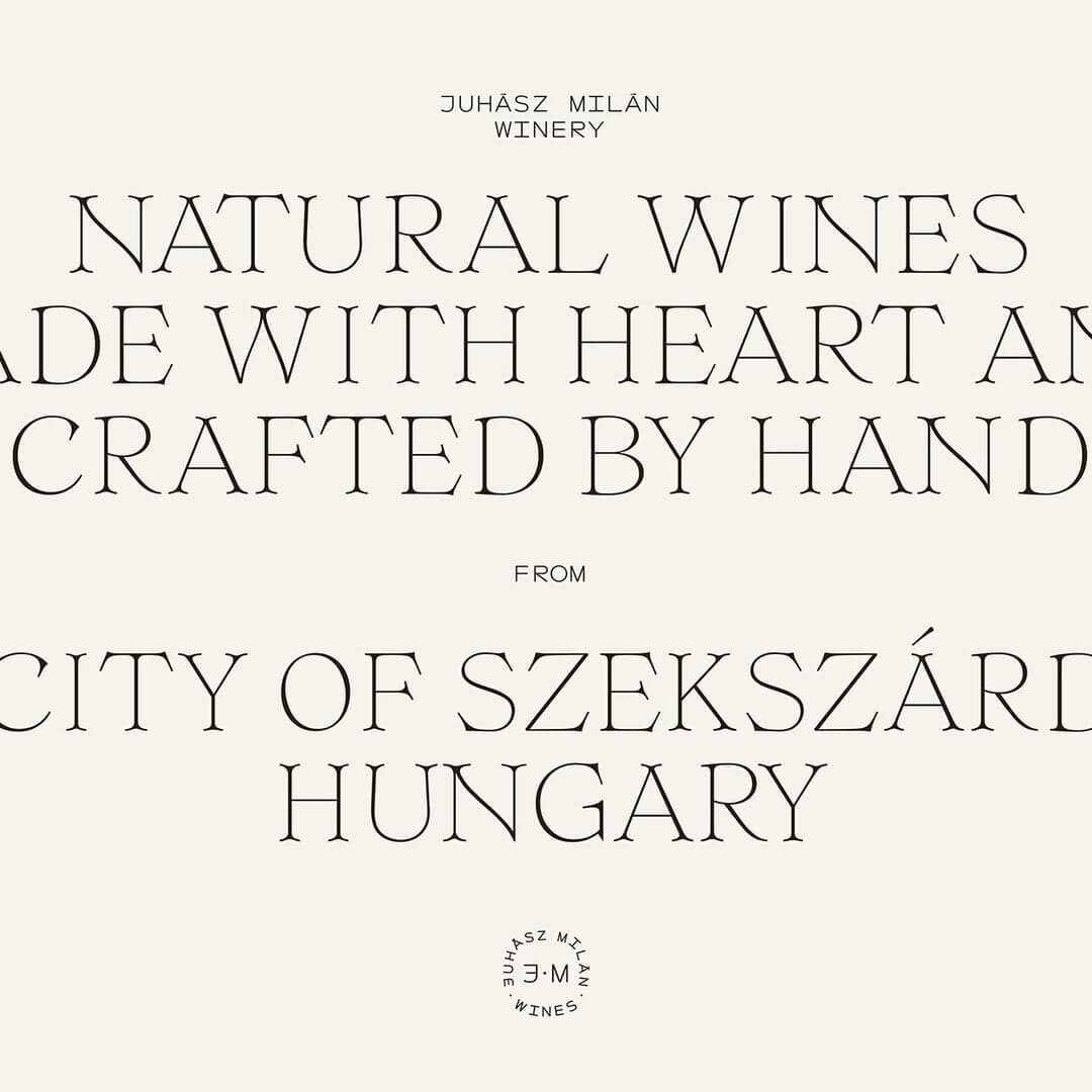 Brand Identity And Packaging For Juhasz Milan Wines