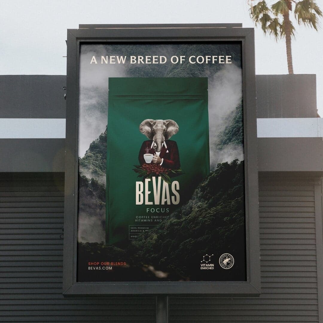 Brand Identity And Packaging For Bevas Functional Coffee
