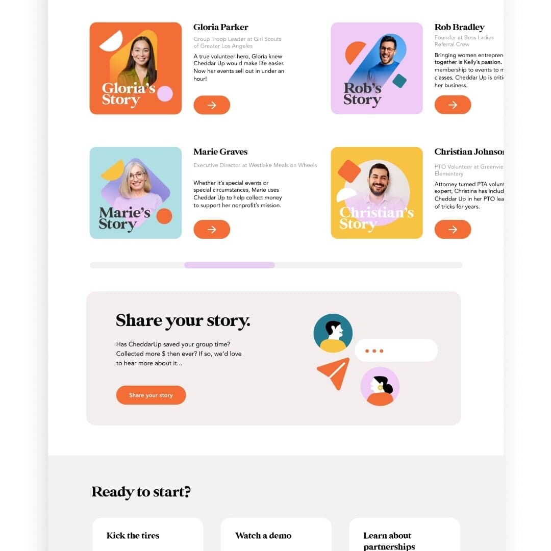 Website And Brand Refresh For Cheddar Up