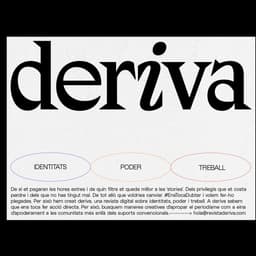 Deriva - Réplica design work cover image