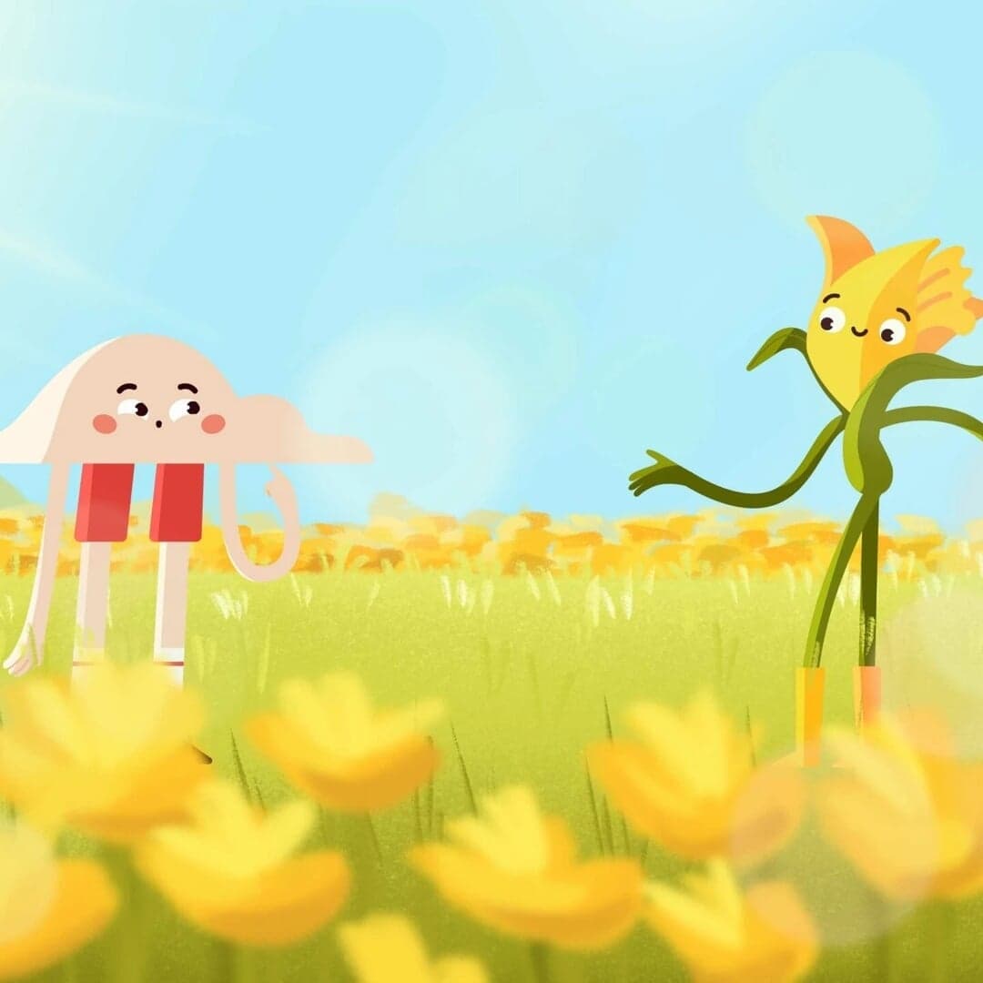 Animated Tribute For William Wordsworth's Daffodils
