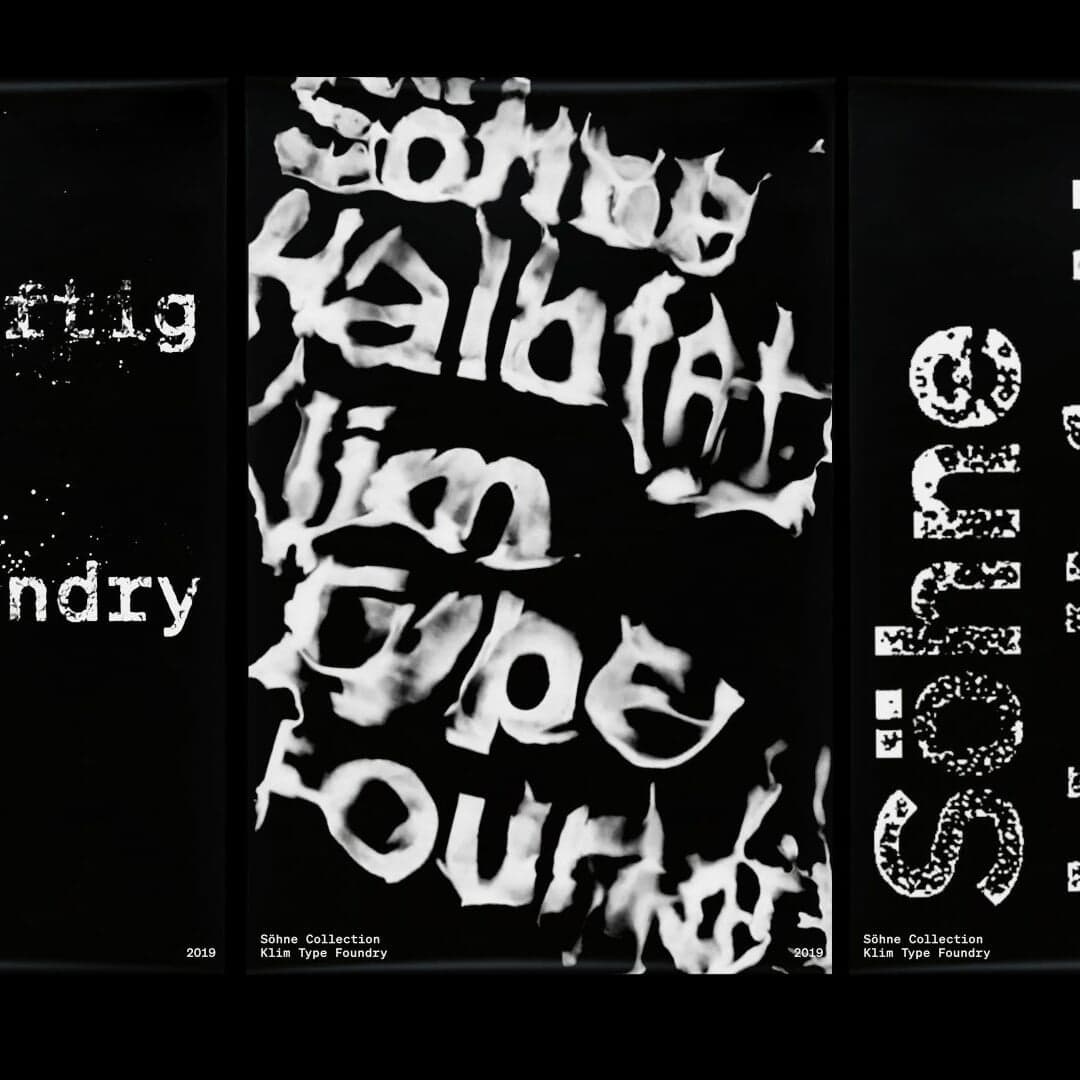 Analog Typographic Films For Klim Type Foundry Söhne