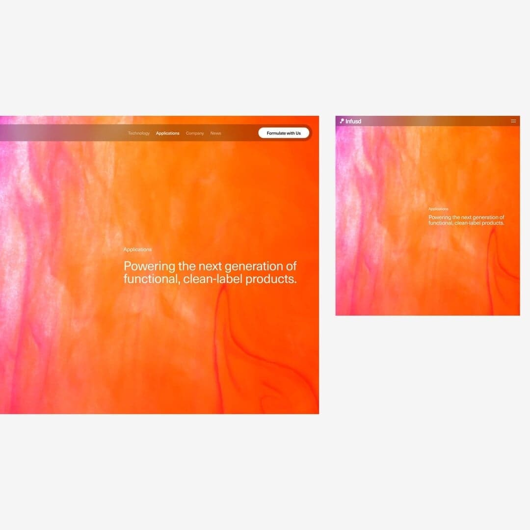 Website Design For Food Technology Innovator Infusd