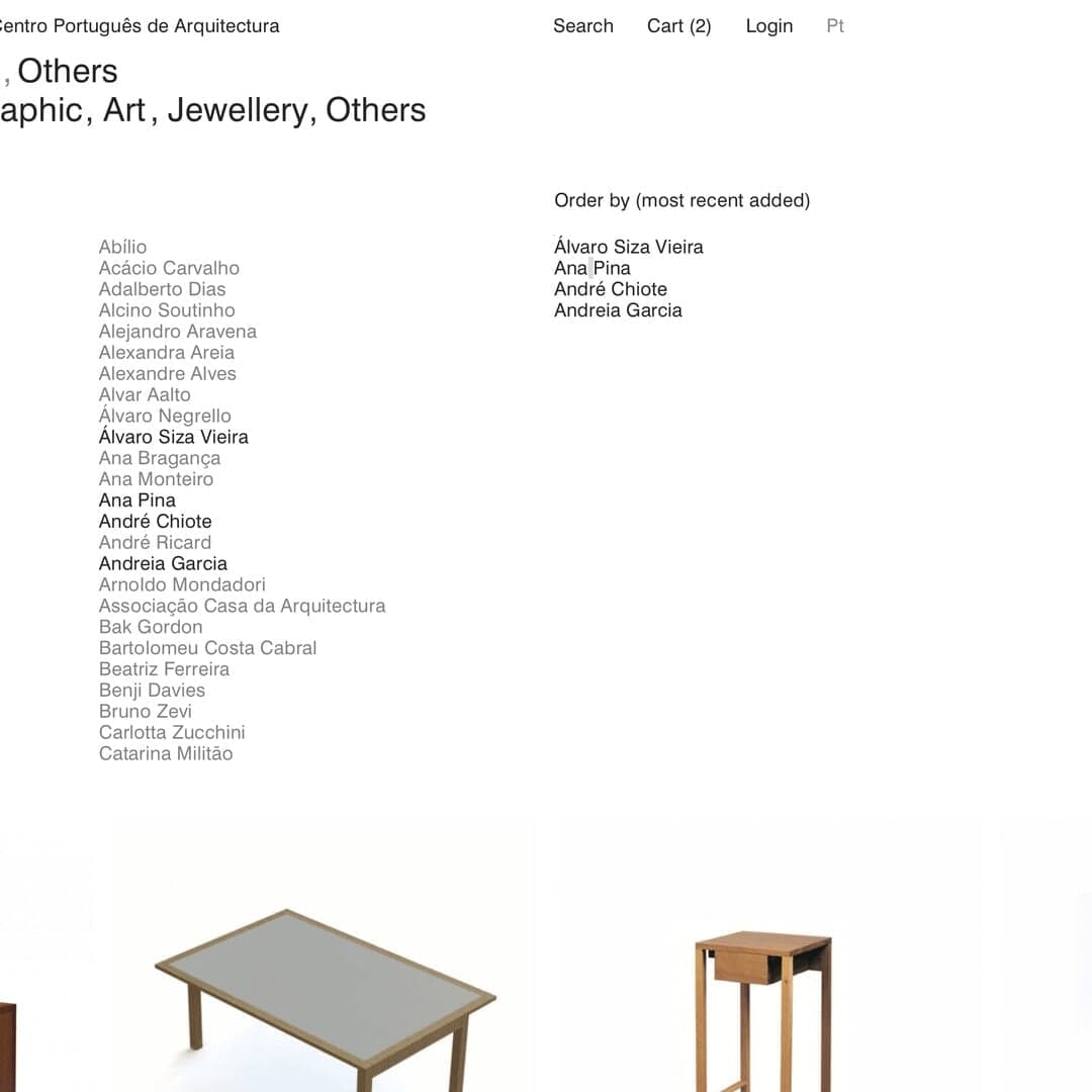 Website Design For Casa Da Arquitectura