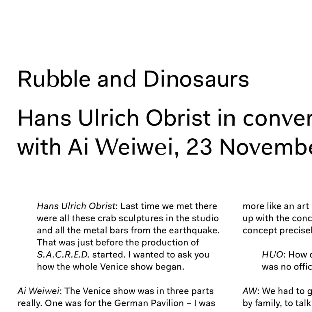 Publication Design For Ai Weiwei: Disposition