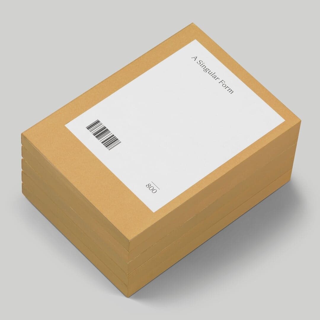 Book Design For A Singular Form Exhibition