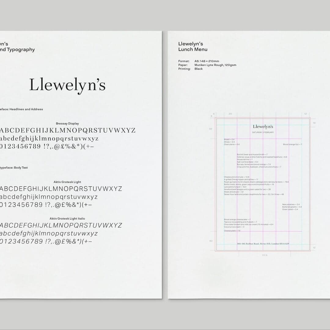 Visual Identity For A Neighbourhood Restaurant