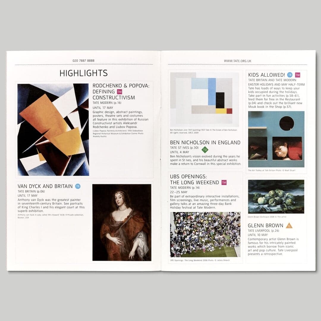 Print Redesign For Tate Guide