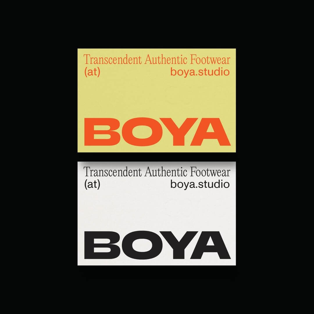 Brand Identity For Boya Footwear