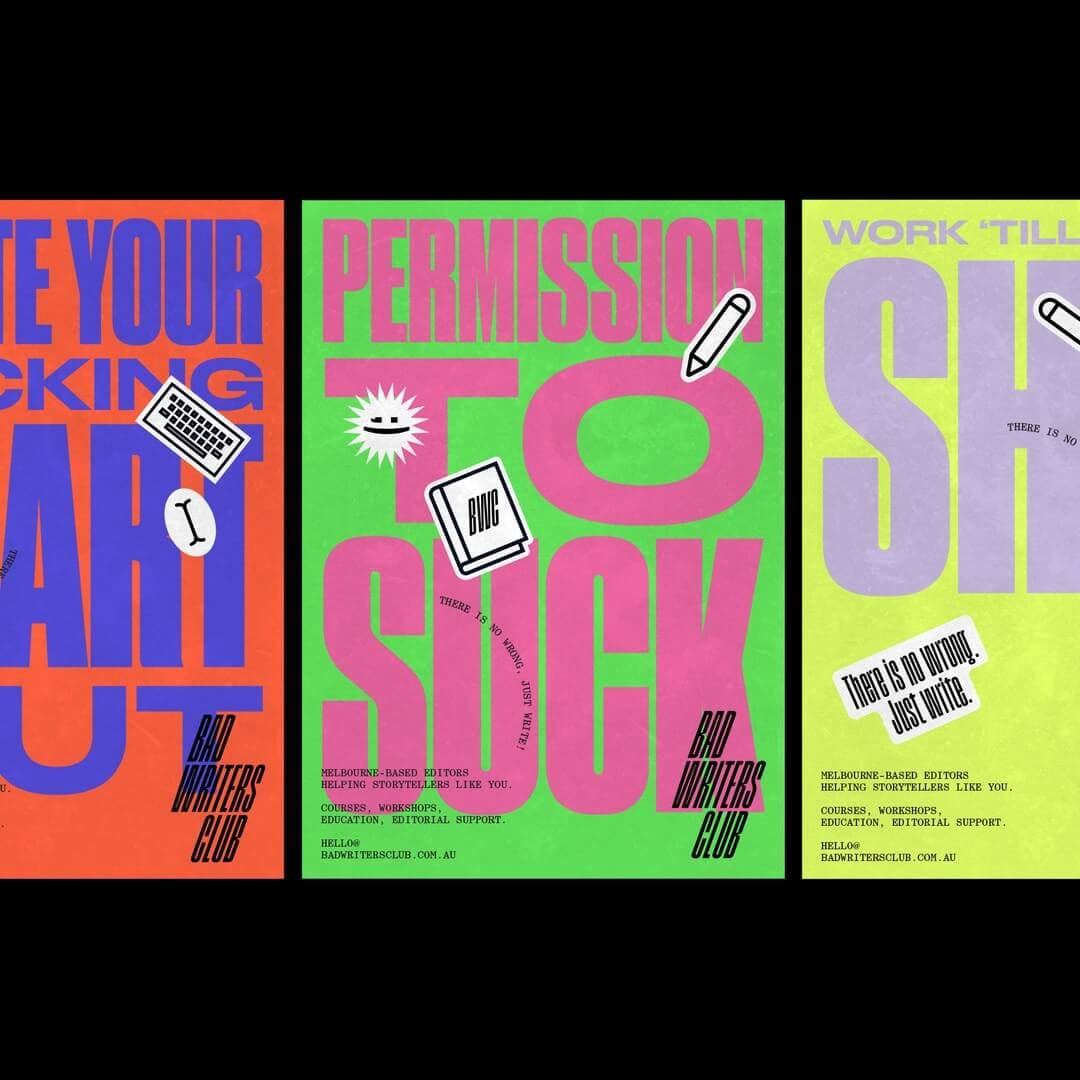 Brand Identity And Website For Bad Writers Club