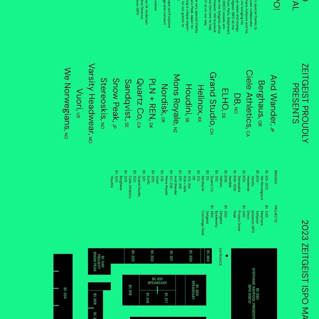 Brand Identity And Spatial Design For Ispo Munich’s Zeitgeist Initiative