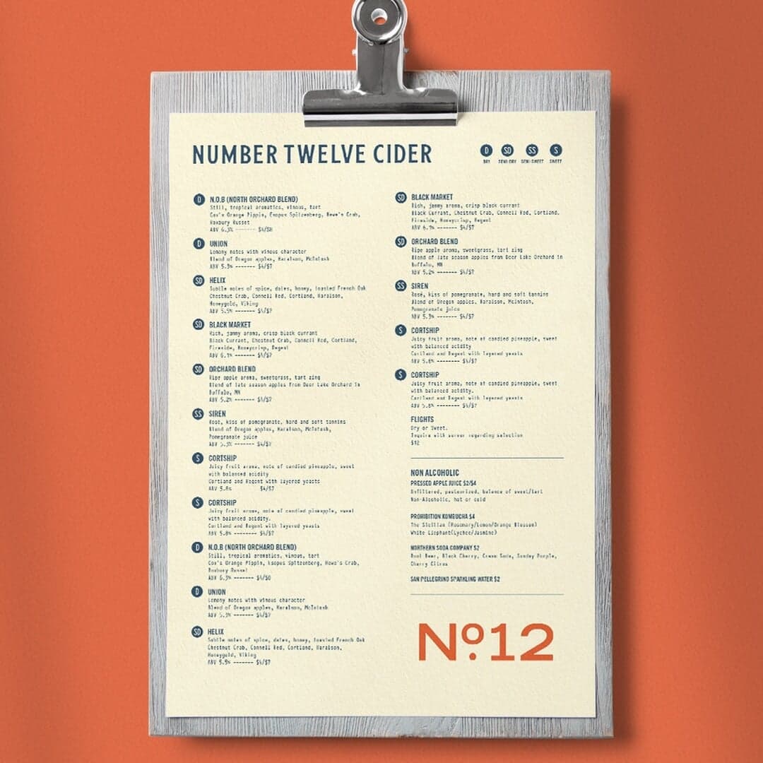 Branding And Packaging For Number Twelve Cider