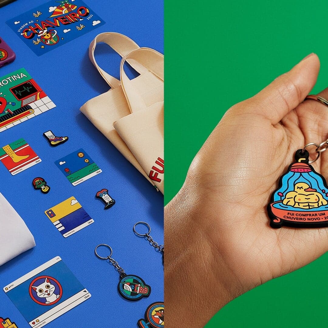 Illustration Series For Uber Souvenirs 2021