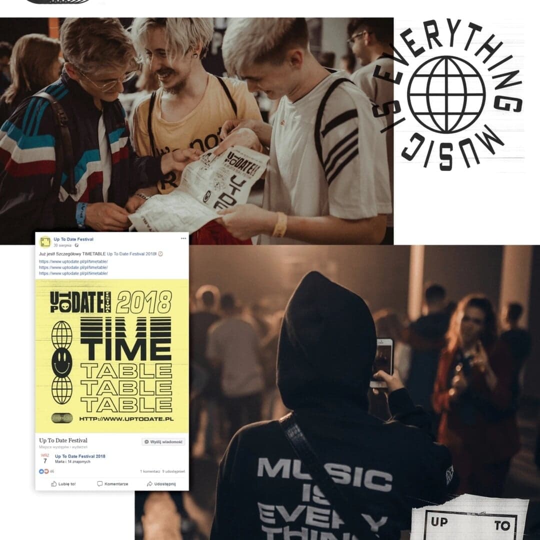 Brand Identity For Up To Date Festival 2018