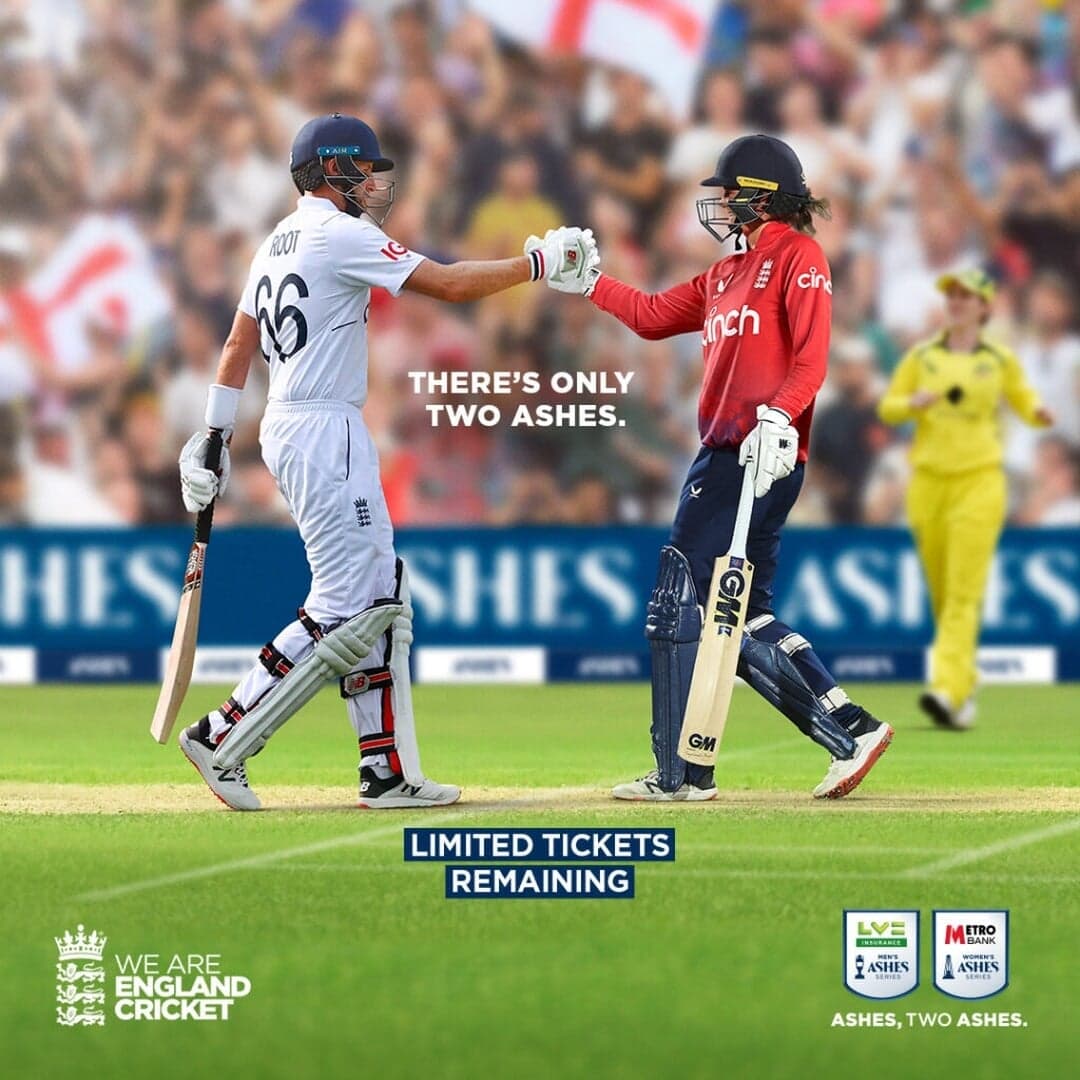 Integrated Campaign For England Cricket Ashes Series