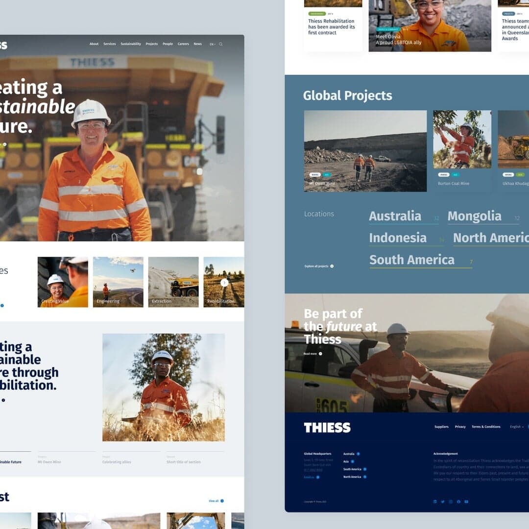 Website Redesign For A Global Resource Company
