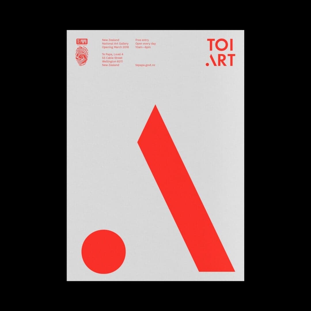 Exhibition Identity For Toi Art