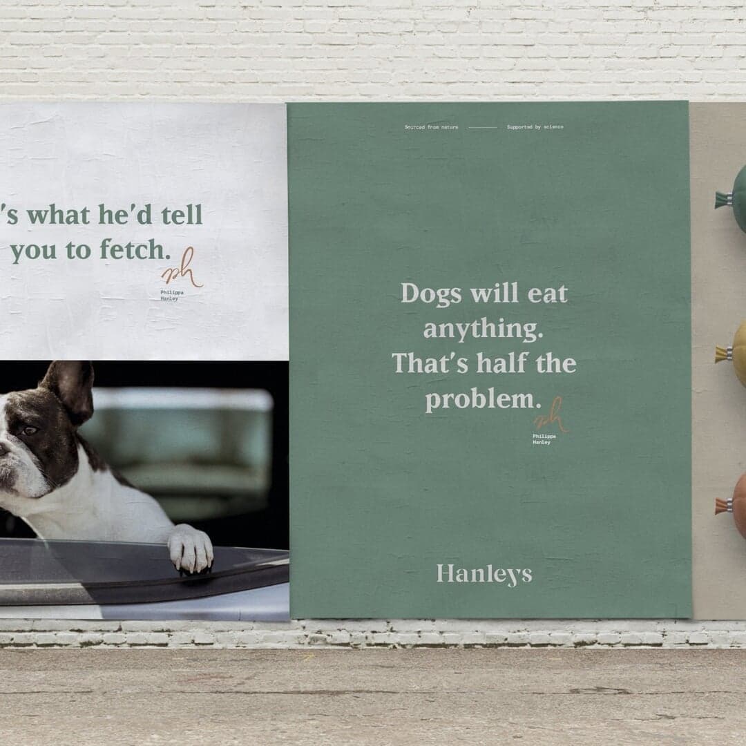 Brand Identity And Packaging For Hanley's Natural Pet Food