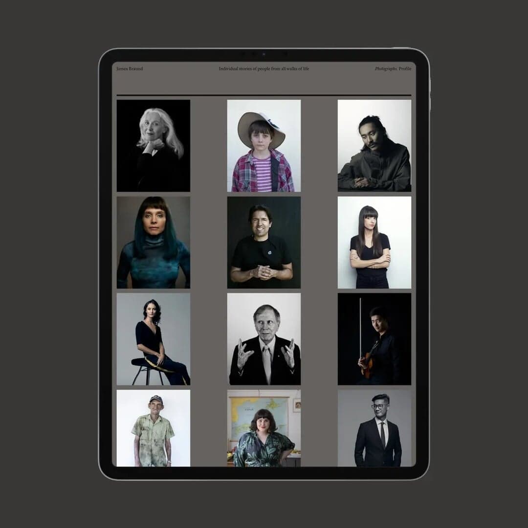 Website Design For Photographer James Braund