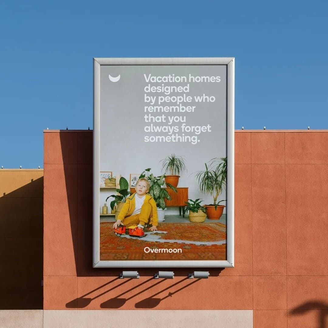 Brand Identity And Naming For Family Vacation Rental Startup Overmoon