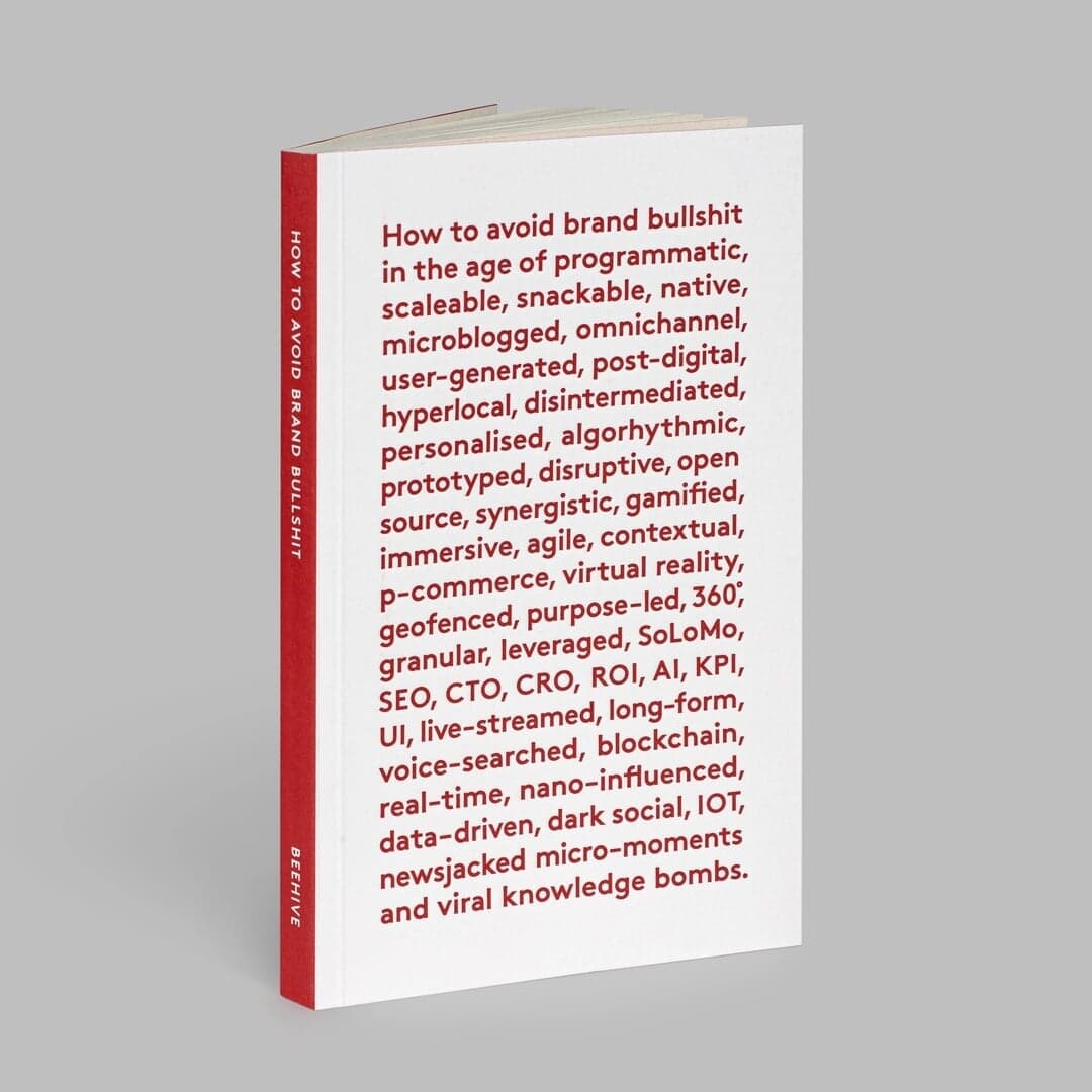 Book Cover Design For How To Avoid Brand Bullshit