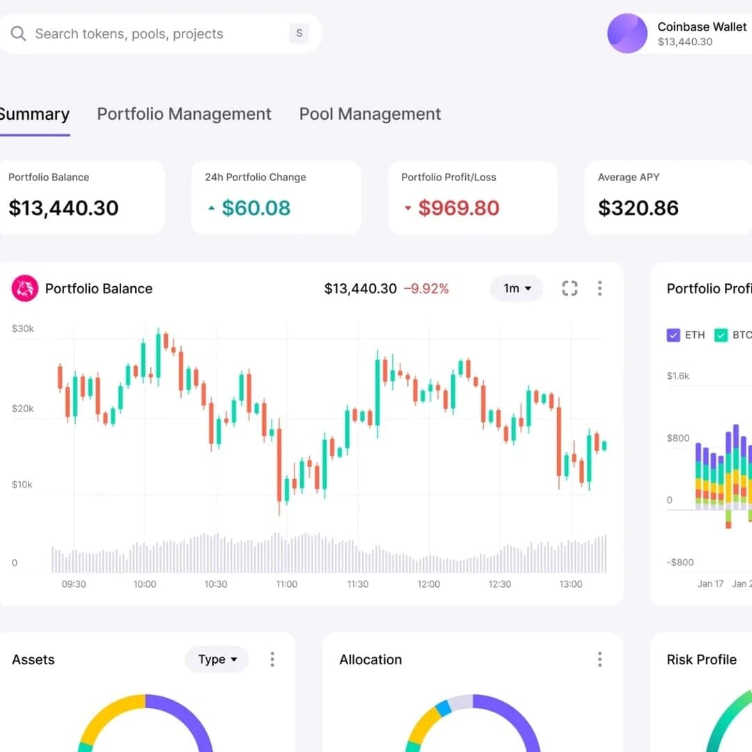 Web App And Design System For A Crypto Asset Intelligence Platform