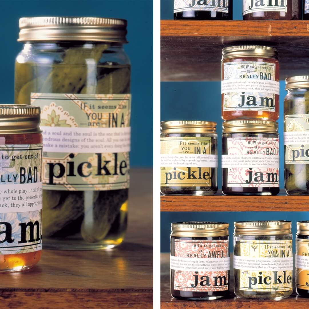 Packaging Design For Blue Jelly Homemade Preserves