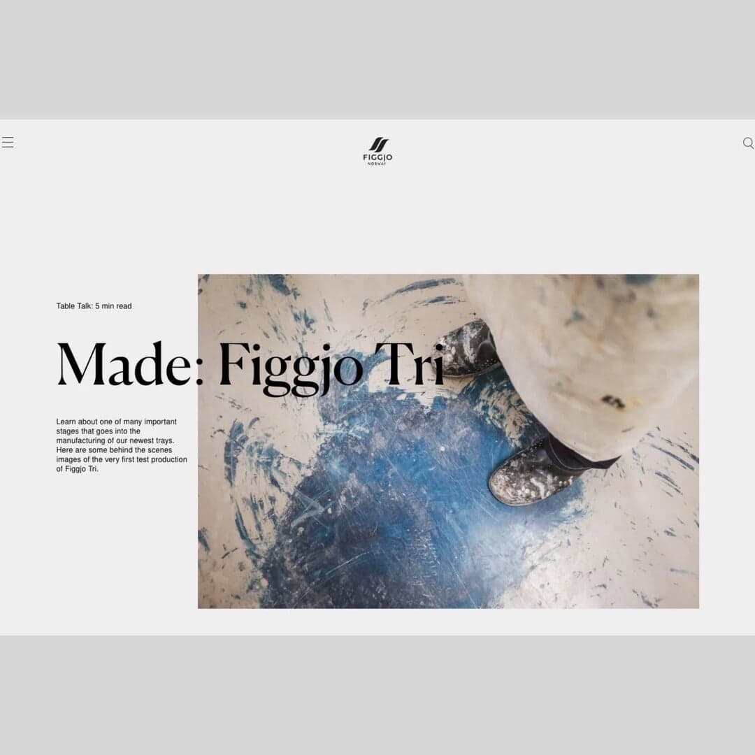 Website And Digital Identity For Figgjo Porcelain