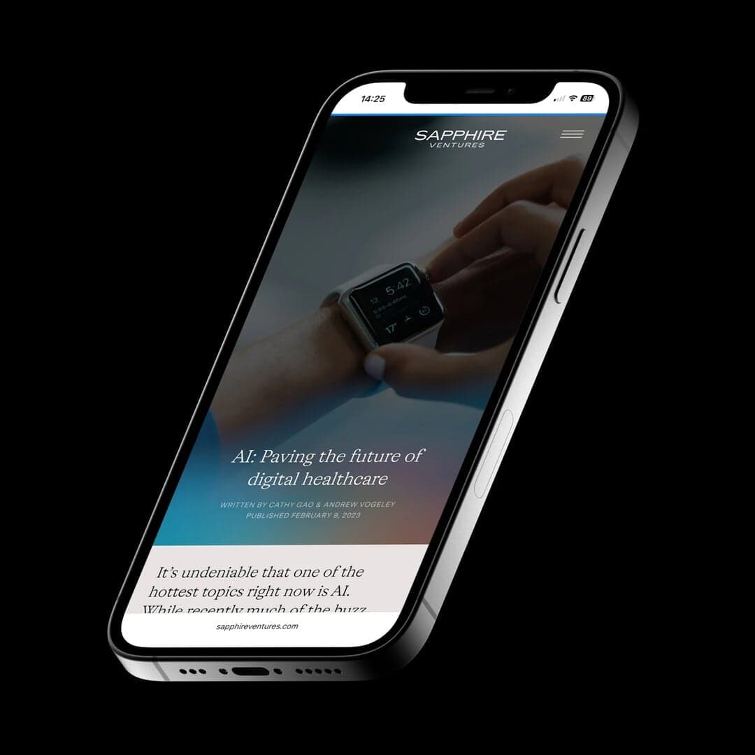 Brand Identity And Digital Experience For Sapphire Ventures