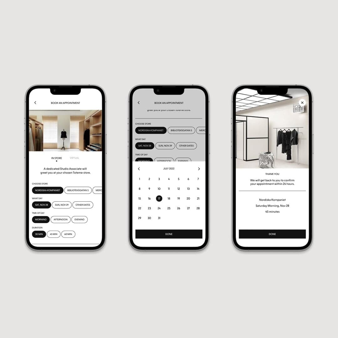 App Design For A Fashion Concierge Service