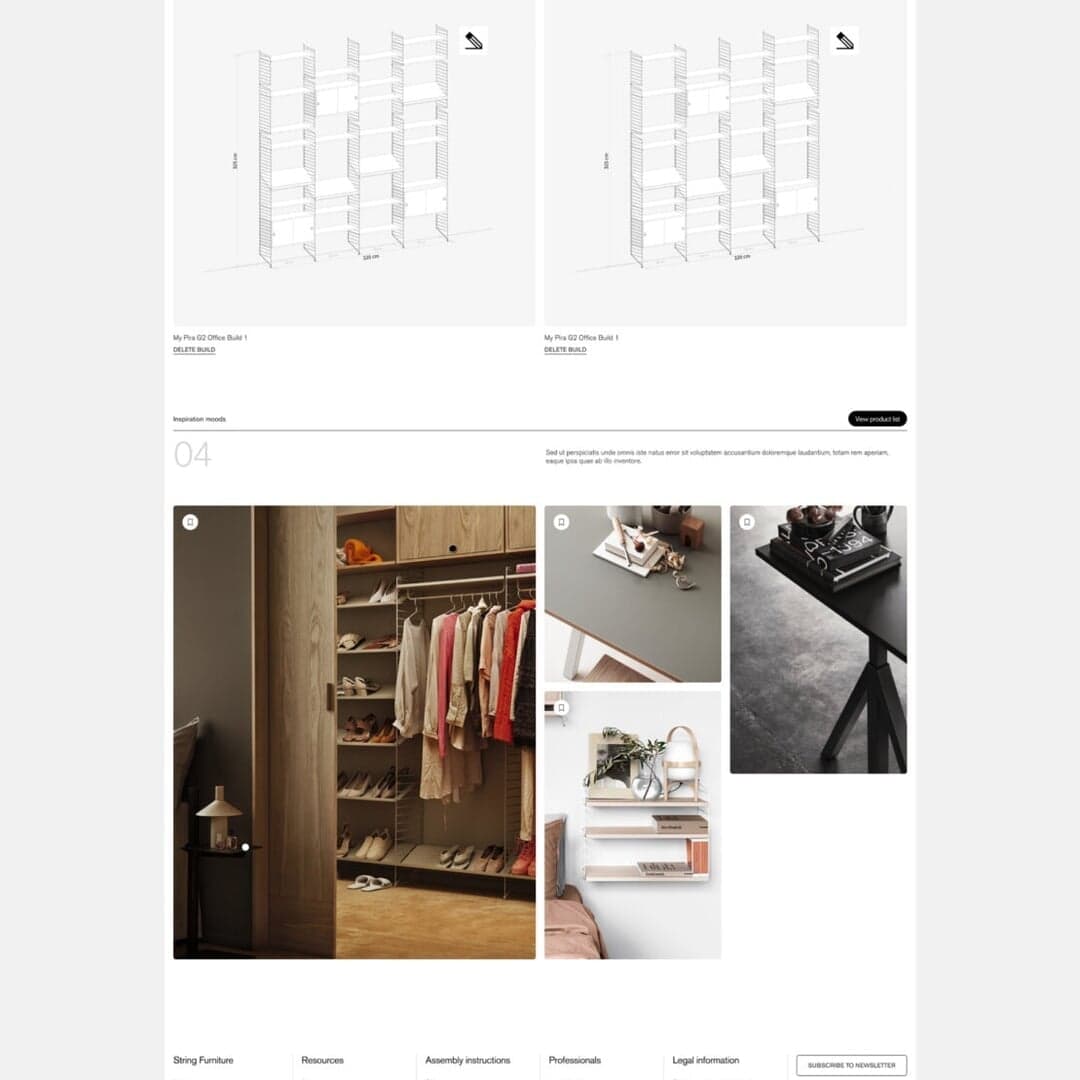 Digital Platform Redesign For String Furniture