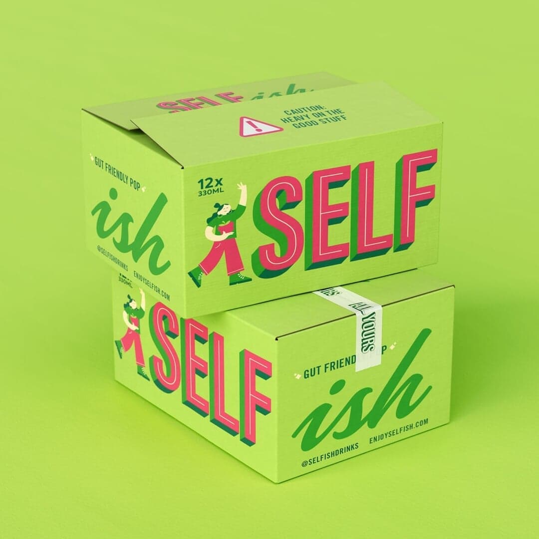 Brand Identity For Selfish Gut Soda