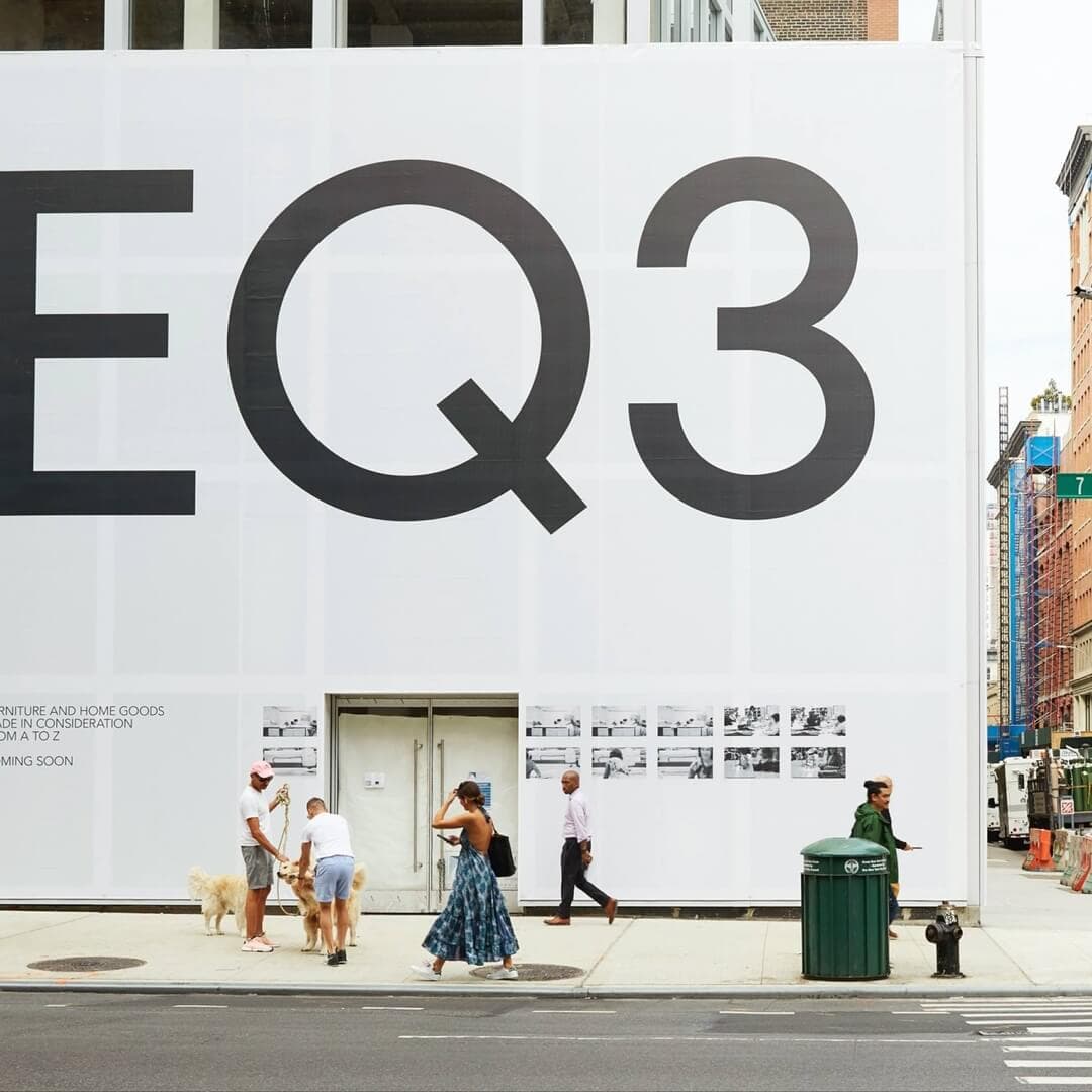 Brand Campaign For Eq3 Nyc Flagship
