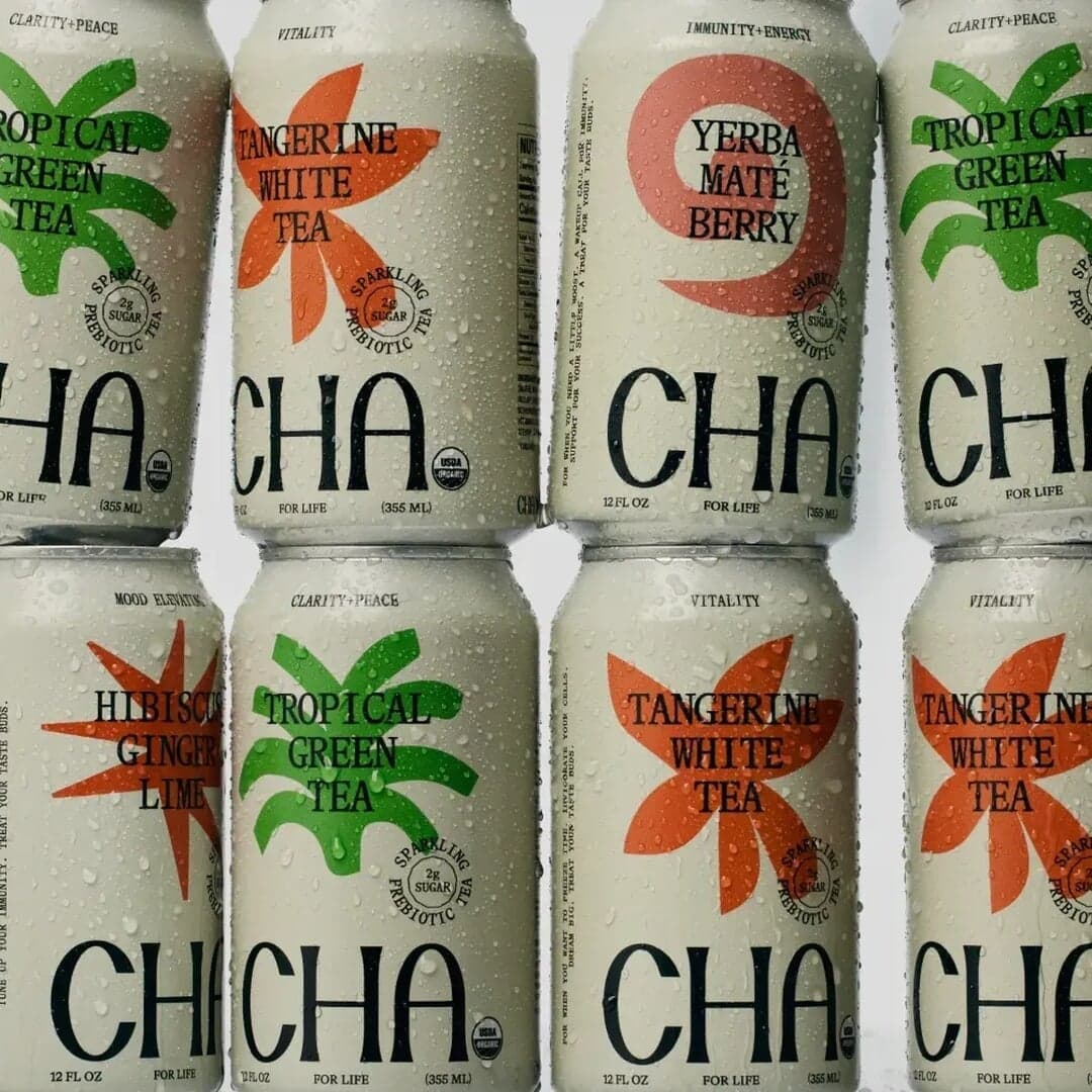 Brand Identity And Packaging For Cha Sparkling Tea