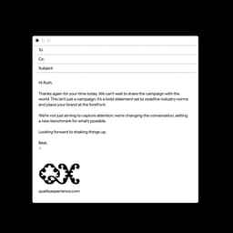 Brand Identity For Quality Experience Advertising Agency cover image