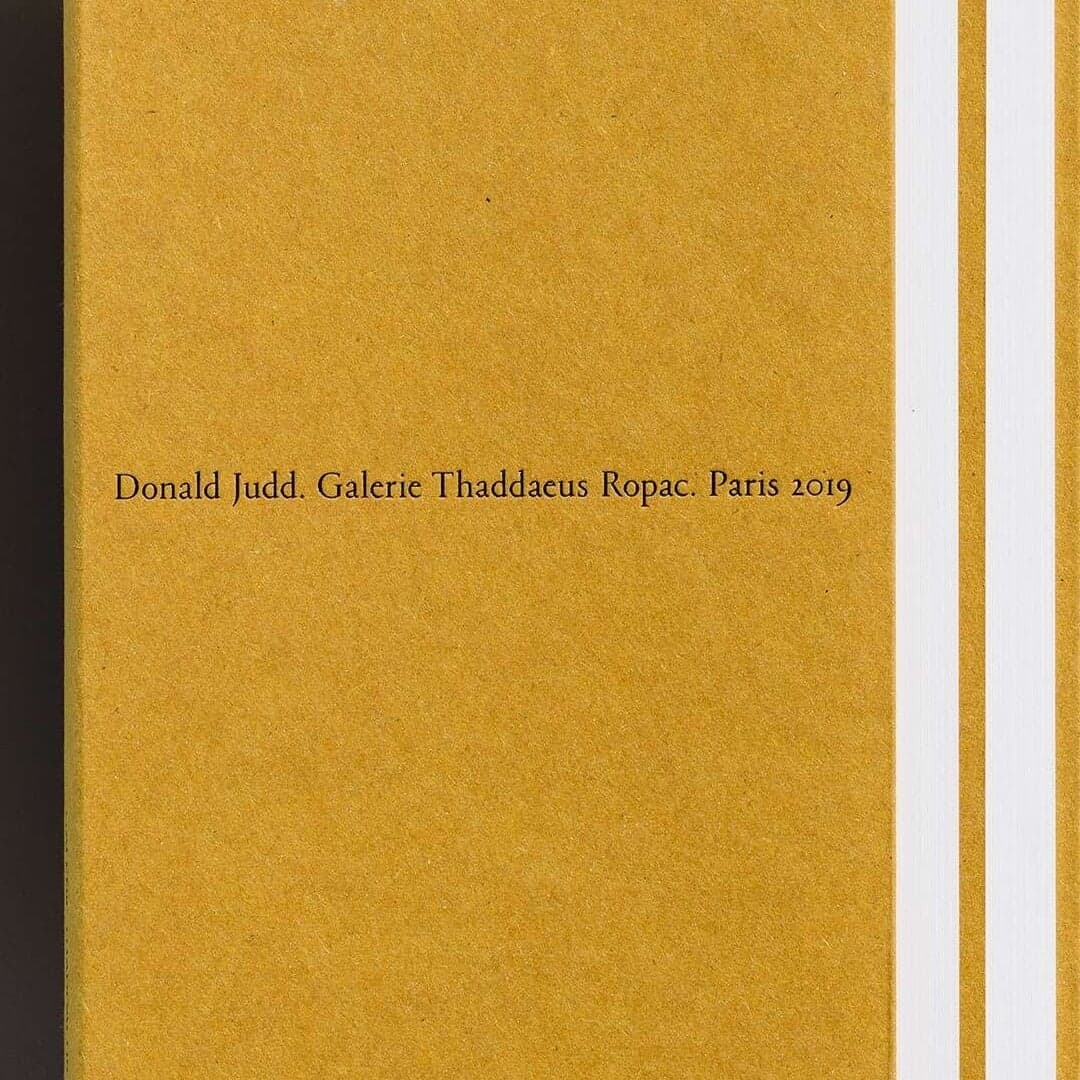 Book Design For Donald Judd
