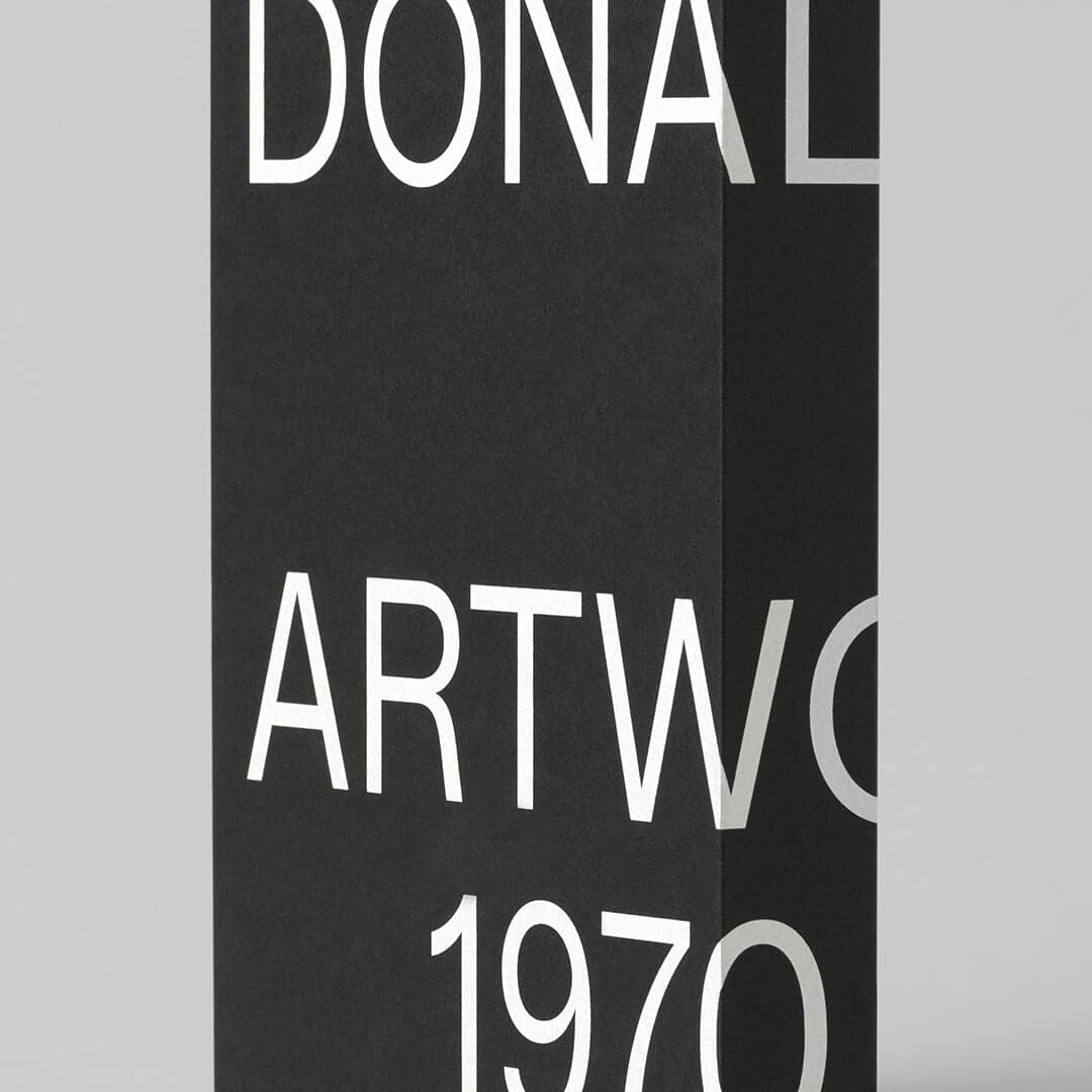 Book Design For Donald Judd Artworks 1970–1994