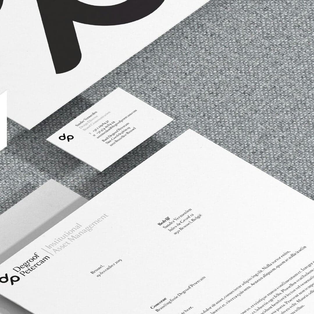 Brand Identity For Degroof Petercam Merger