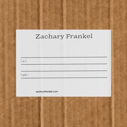 Brand Identity For Zachary Frankel cover image