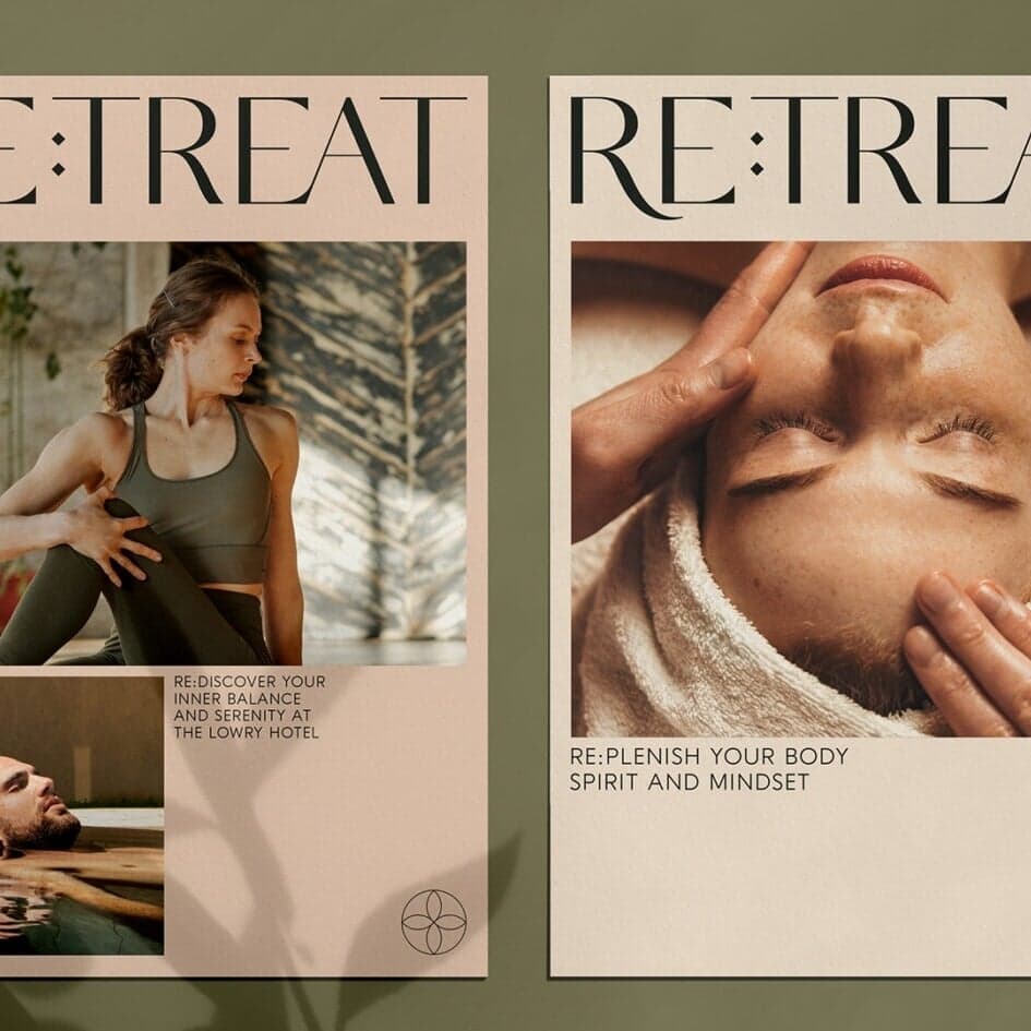 Brand Identity For Re:treat At The Lowry Hotel