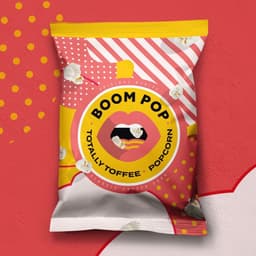 Packaging Design For Boom Pop Snack Range cover image