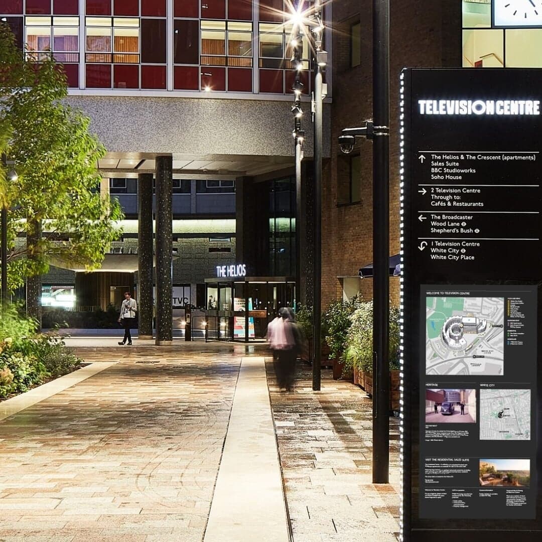 Wayfinding System For Television Centre Redevelopment