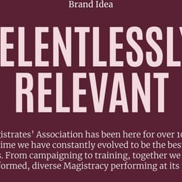 Brand Identity For The Magistrates’ Association cover image