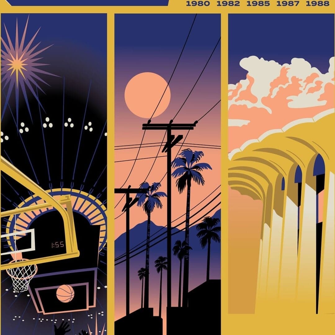 Poster Design For The Showtime Era Lakers