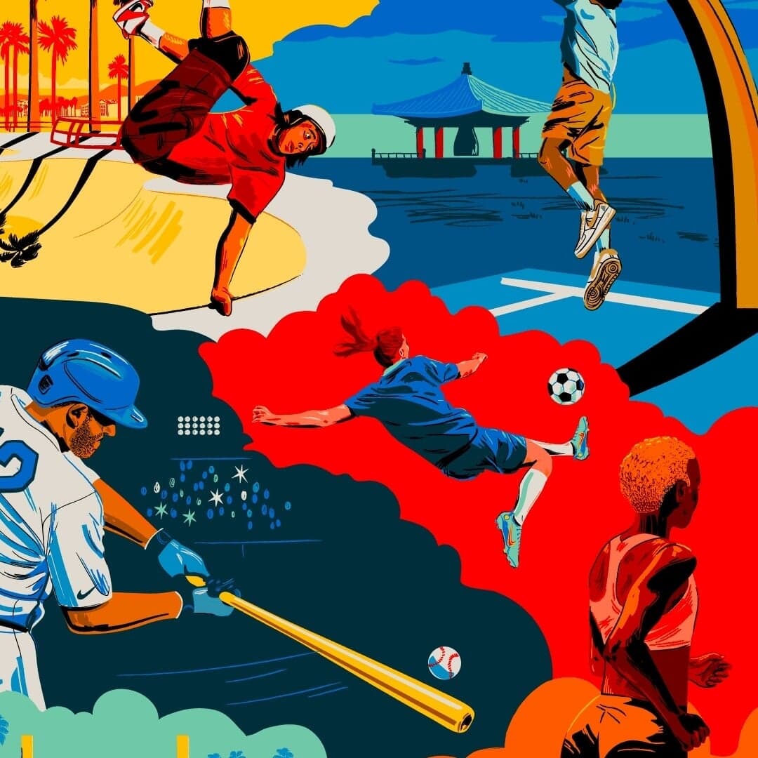 Lettering And Illustration For Nike Commitment To La