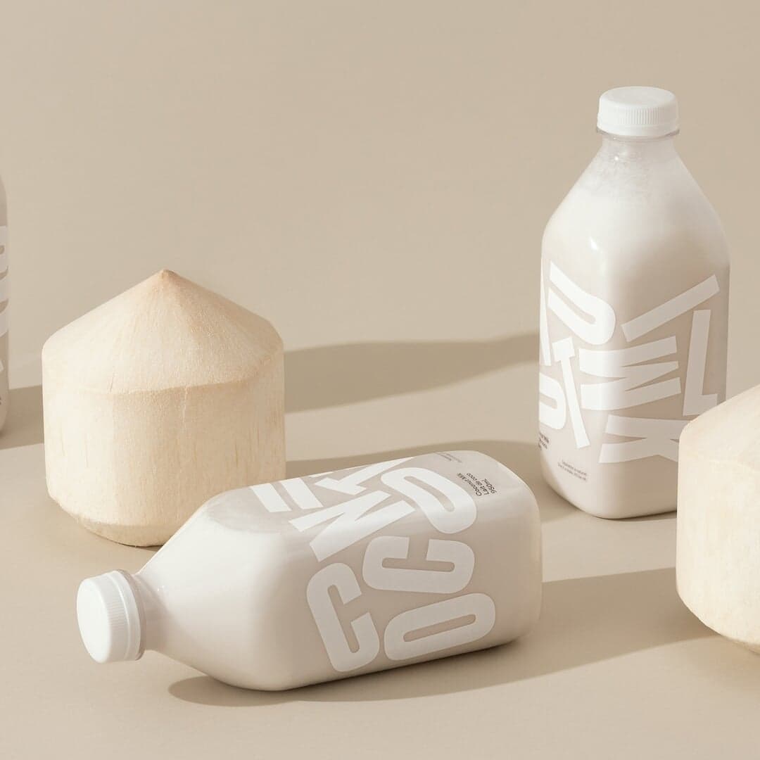 Packaging Design For Grinning Face Coconut Milk